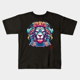 Colorful Lion Kids T-Shirt